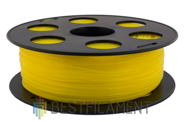 Желтый PLA пластик Bestfilament для 3D-принтеров 1 кг (2.85 мм)