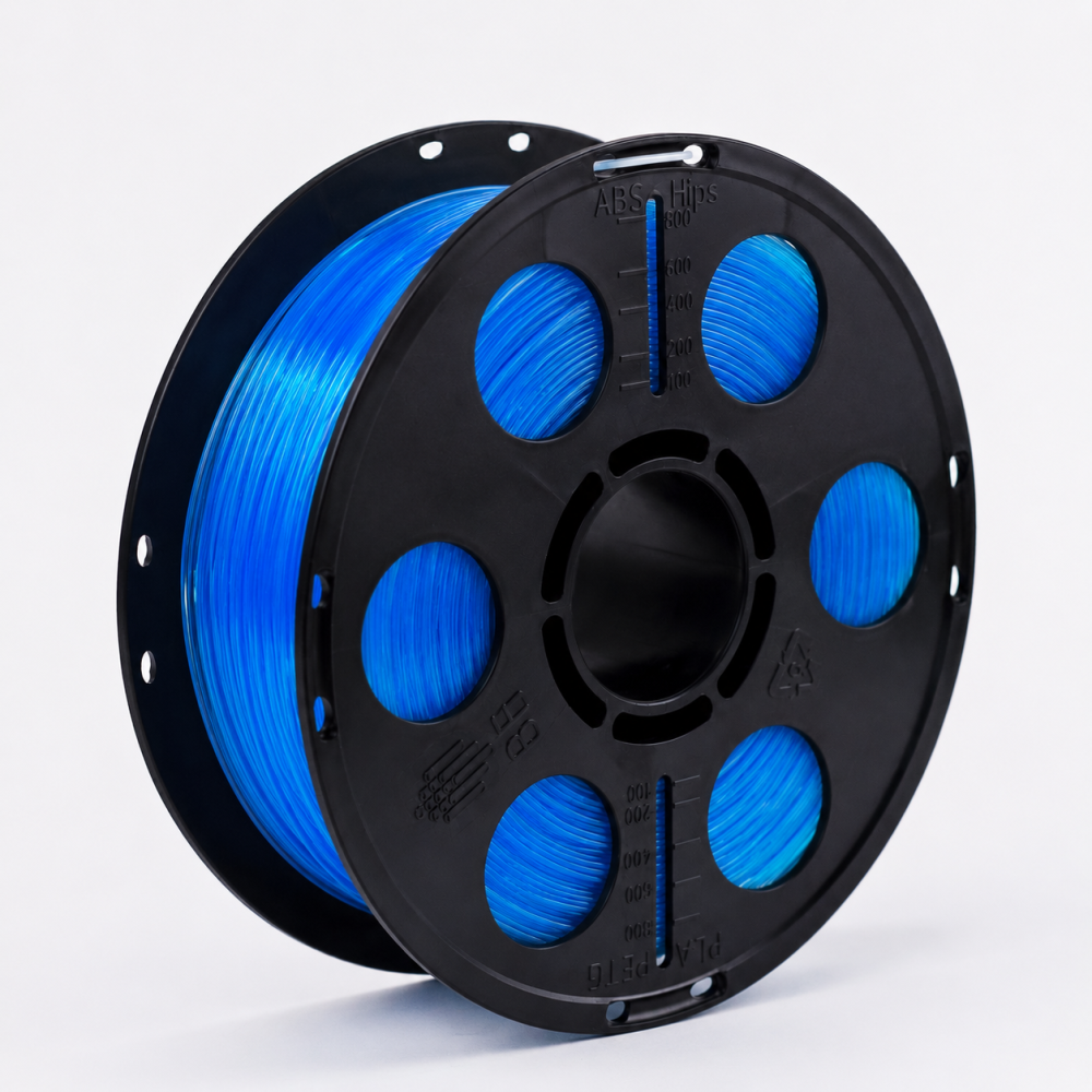 Флуоресцентный PLA пластик Bestfilament для 3D-принтеров, цвет голубой, 1 кг (1,75 мм)