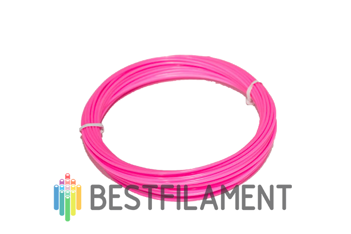 Пробник розового PLA-пластика Bestfilament, 1.75 мм