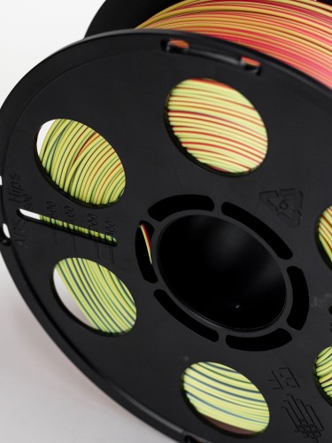 Трехцветный PLA шелк красный желтый синий пластик Bestfilament для 3D-принтеров 1 кг (1,75 мм)