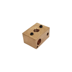 Нагревательный блок медный E3D-V6 22*16*12 высокотемпературный