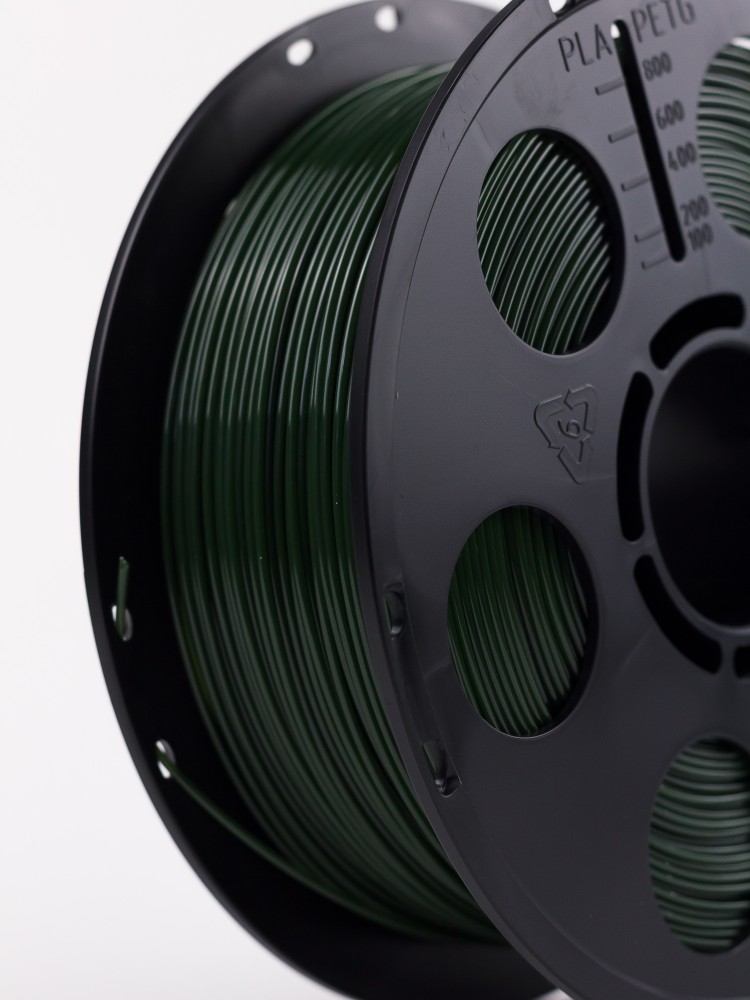 Хаки PETG пластик Bestfilament для 3D-принтеров 1 кг (1,75 мм)