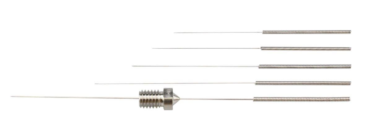 Набор игл из нержавеющей стали для очистки сопла, 6 шт