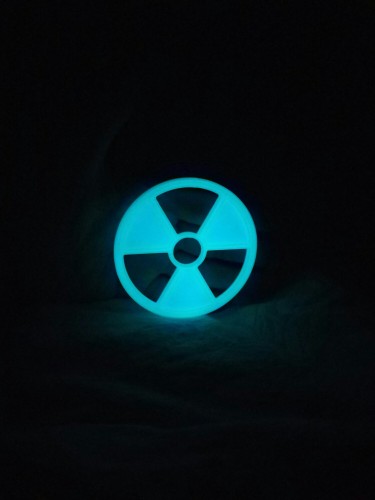 Пробник светящегося PLA-пластика Bestfilament, цвет бирюзовый, 1.75 мм