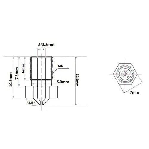 Сопло E3D 0.4 мм сталь закаленная