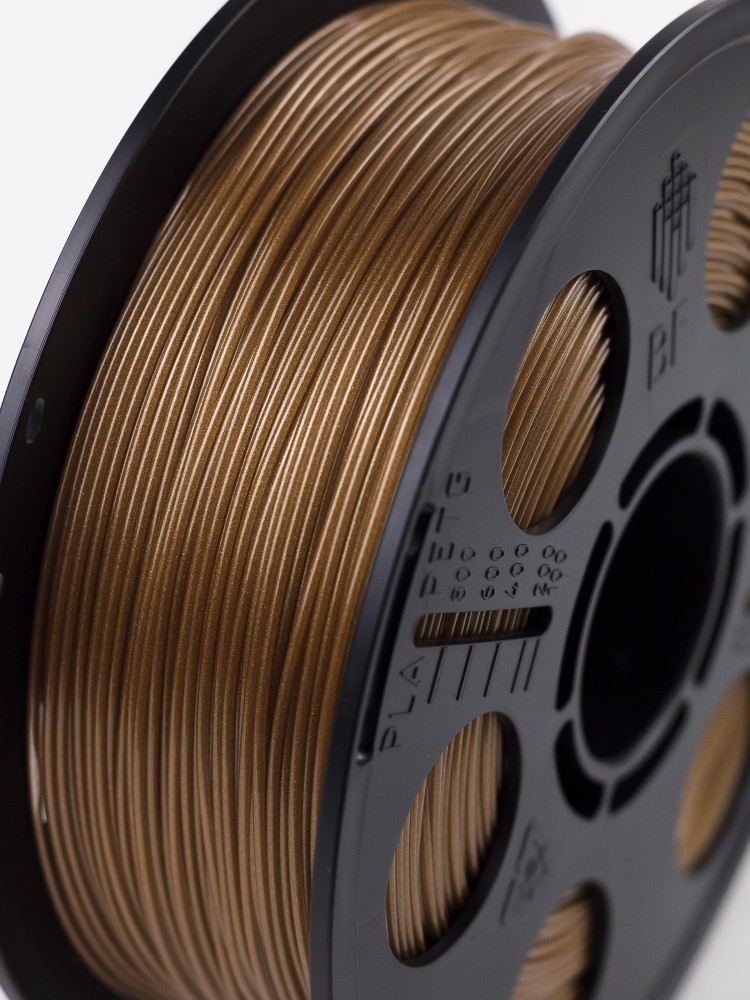 Золотистый металлик PETG пластик Bestfilament для 3D-принтеров 1 кг (1,75 мм)