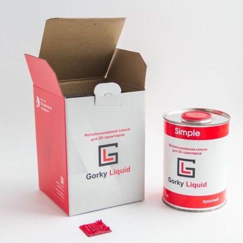 Фотополимерная смола Gorky Liquid "Simple" красная 1 кг