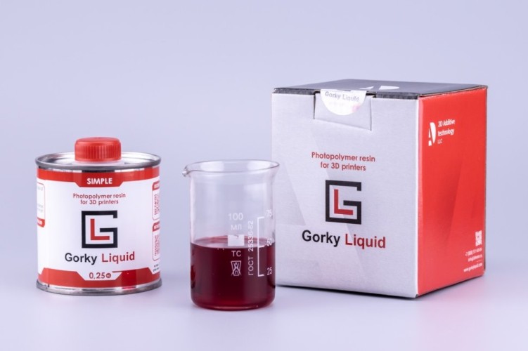 Фотополимерная смола Gorky Liquid "Simple" красная 0,25 кг