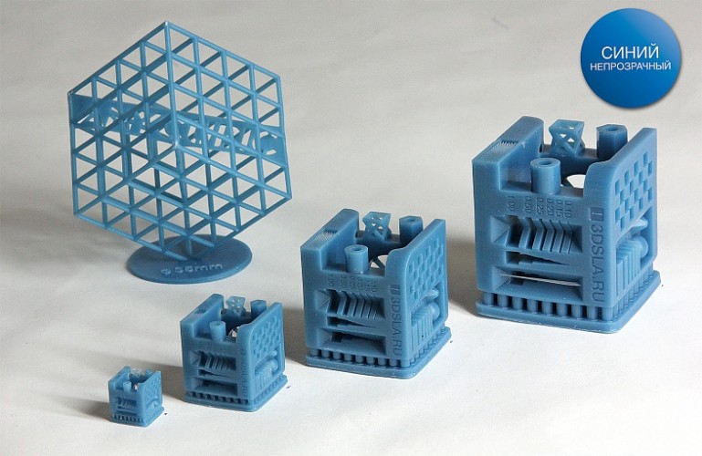 Синий непрозрачный фотополимер 3DSLA , 1 кг