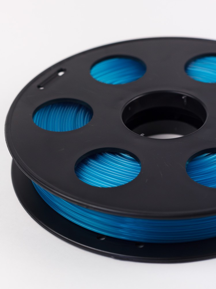Флуоресцентный PETG пластик Bestfilament для 3D-принтеров, цвет голубой, 0.5 кг (1,75 мм)