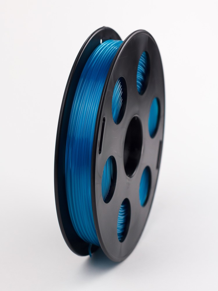 Флуоресцентный PETG пластик Bestfilament для 3D-принтеров, цвет голубой, 0.5 кг (1,75 мм)