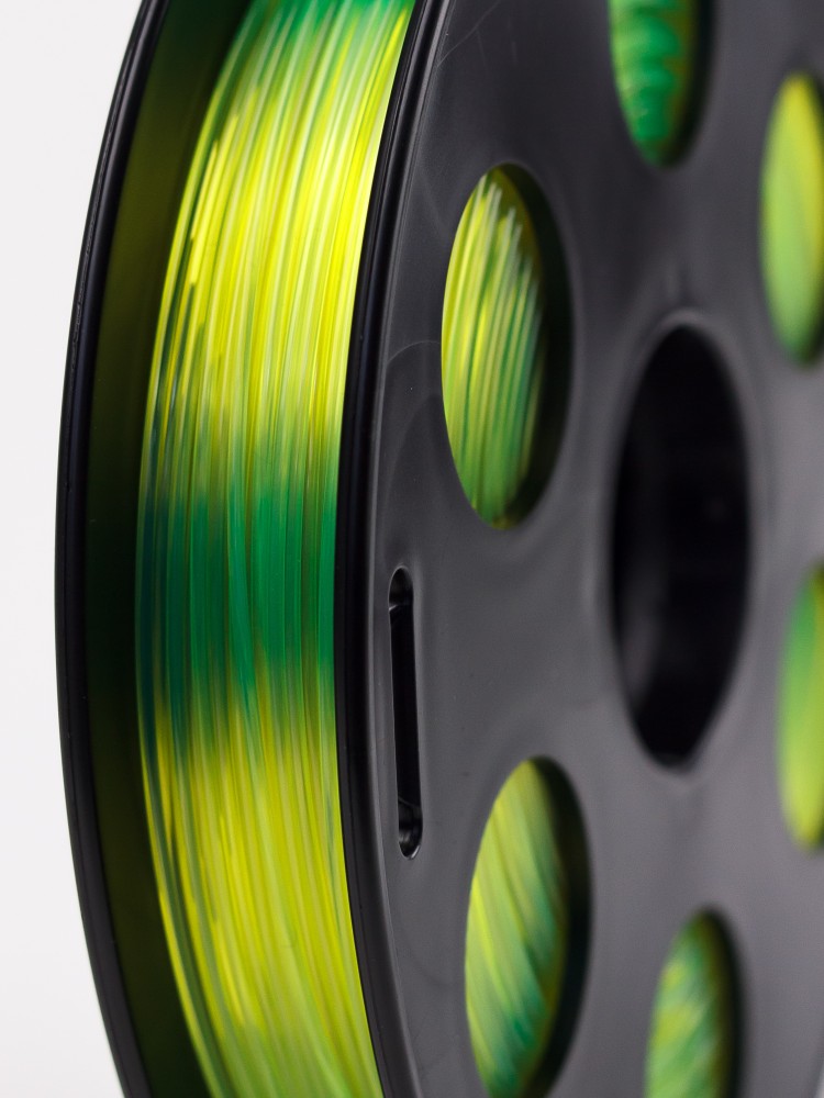 Флуоресцентный PETG пластик Bestfilament для 3D-принтеров, цвет желтый, 0.5 кг (1,75 мм)