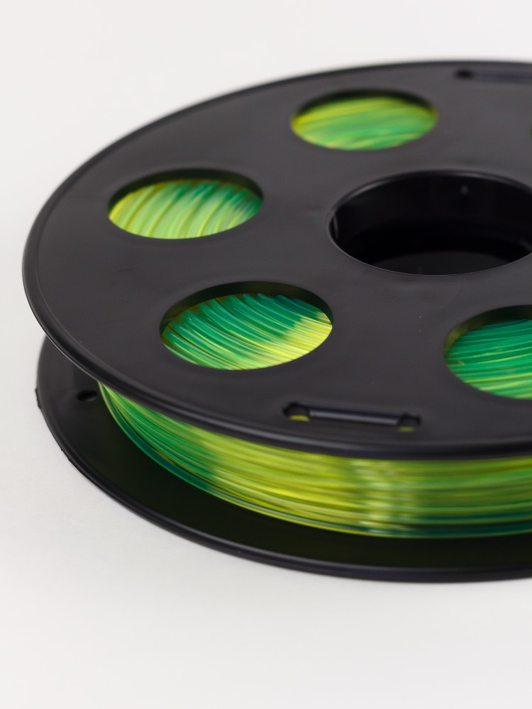 Флуоресцентный PETG пластик Bestfilament для 3D-принтеров, цвет желтый, 0.5 кг (1,75 мм)