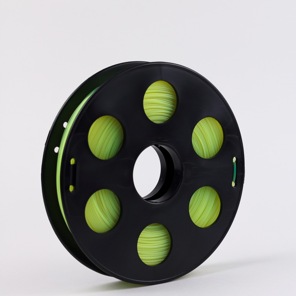 Флуоресцентный PLA пластик Bestfilament для 3D-принтеров, цвет желтый, 0,5 кг (1,75 мм)