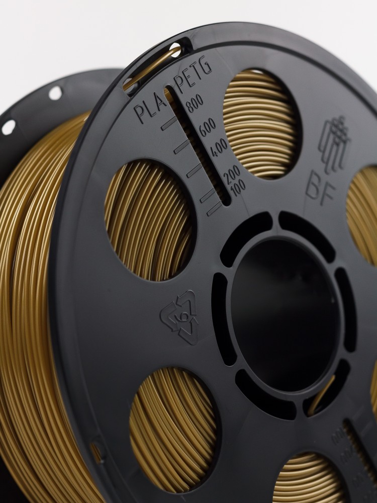 Латунный PETG пластик Bestfilament для 3D-принтеров 1 кг (1,75 мм)